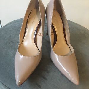 Zara high heel shoes in nude colour and size 37